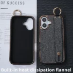 Electroplating Loose Powder Wristband Holder Phone Case, For iPhone 16 Plus, For iPhone 16 - Image 6