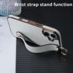 Electroplating Loose Powder Wristband Holder Phone Case, For iPhone 16 Plus, For iPhone 16 - Image 7