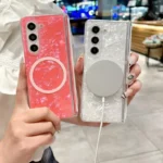 Magnetic Axis Pearlescent Shell Texture MagSafe Phone Case, For Samsung Galaxy Z Fold5 5G, For Samsung Galaxy Z Fold4 5G - Image 8