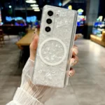 Magnetic Axis Pearlescent Shell Texture MagSafe Phone Case, For Samsung Galaxy Z Fold7 5G, For Samsung Galaxy Z Fold Special, For Samsung Galaxy Z Fold6 5G - Image 2
