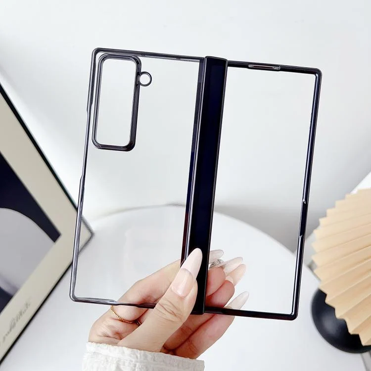 EDA008032701A_1.webp Plating Spring Axis Skin Feel Phone Case, For Samsung Galaxy Z Fold Special - Image 2