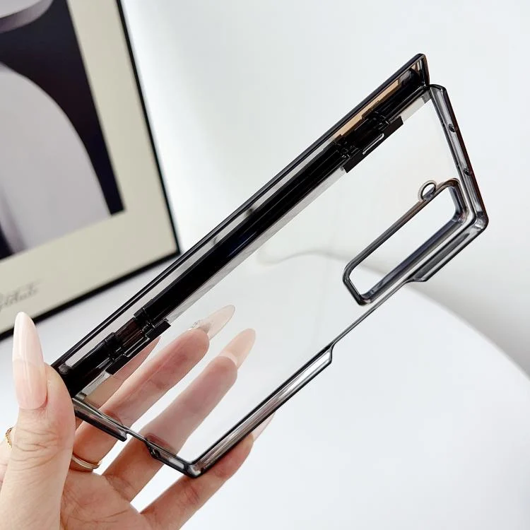 EDA008032701A_2.webp Plating Spring Axis Skin Feel Phone Case, For Samsung Galaxy Z Fold Special - Image 3