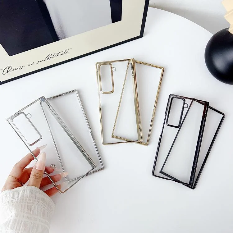 EDA008032701A_8.webp Plating Spring Axis Skin Feel Phone Case, For Samsung Galaxy Z Fold Special - Image 9