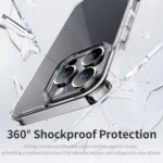 ROCK Pure Series Clear PC Hybrid TPU Phone Case, For iPhone 16 Pro Max, For iPhone 16 Pro, For iPhone 16 Plus, For iPhone 16 - Image 6