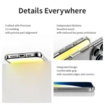 ROCK Pure Series Clear PC Hybrid TPU Phone Case, For iPhone 16 Pro Max, For iPhone 16 Pro, For iPhone 16 Plus, For iPhone 16 - Image 9