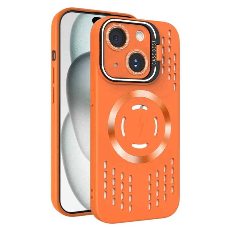EDA008035614A.webp Lens Holder MagSafe Cooling Phone Case, For iPhone 15 Plus, For iPhone 15, For iPhone 14 Plus - Image 1