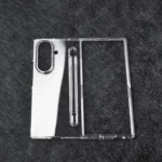 Transparent Two-stage PC Phone Case with Pen Slot, For Samsung Galaxy Z Fold7 5G