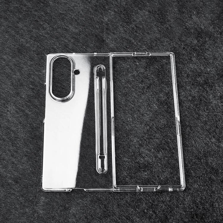 Transparent Two-stage PC Phone Case with Pen Slot, For Samsung Galaxy Z Fold7 5G