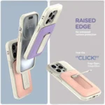Sliding Card Holder Integrated Phone Case with Kickstand, For iPhone 14 Pro, For iPhone 14 Pro Max - Image 4