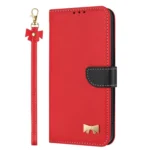 Metal Bow Leather Phone Case with Hand Strap, For iPhone 7 Plus / 8 Plus - Image 2
