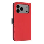 Metal Bow Leather Phone Case with Hand Strap, For iPhone 17 Pro Max, For iPhone 17 Pro, For iPhone 17 - Image 3