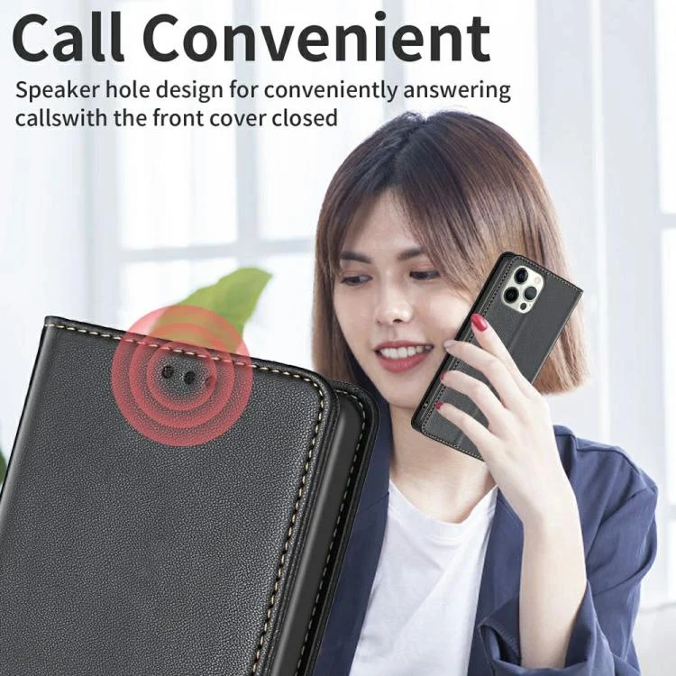 EDA008087101A_10.webp Magnetic Leather Phone Case, For iPhone 17 Pro Max - Image 11