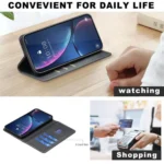 Magnetic Leather Phone Case, For iPhone 17 Pro Max - Image 6