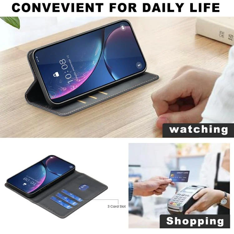 EDA008087101A_5.webp Magnetic Leather Phone Case, For iPhone 17 Pro Max - Image 6