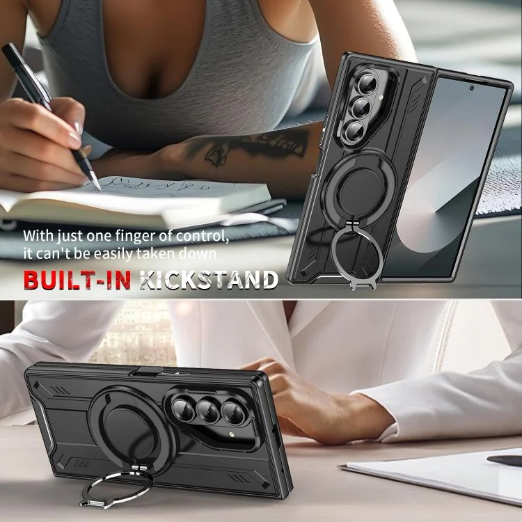 EDA008094801A_2.webp Rotating Ring Holder Magnetic MagSafe Phone Case, For Samsung Galaxy Z Fold7 5G, For Samsung Galaxy Z Flip7 5G - Image 3