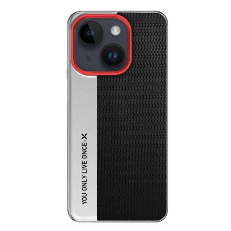 Camera Design Diamond Texture Leather PC Phone Case, For iPhone 15, For iPhone 14, For iPhone 14 Pro, For iPhone 14 Pro Max