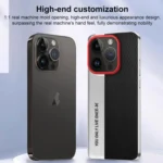 Camera Design Diamond Texture Leather PC Phone Case, For iPhone 16 Pro Max, For iPhone 16 Pro, For iPhone 16, For iPhone 15 Pro Max, For iPhone 15 Pro - Image 2