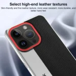 Camera Design Diamond Texture Leather PC Phone Case, For iPhone 16 Pro Max, For iPhone 16 Pro, For iPhone 16, For iPhone 15 Pro Max, For iPhone 15 Pro - Image 3