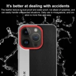 Camera Design Diamond Texture Leather PC Phone Case, For iPhone 16 Pro Max, For iPhone 16 Pro, For iPhone 16, For iPhone 15 Pro Max, For iPhone 15 Pro - Image 8