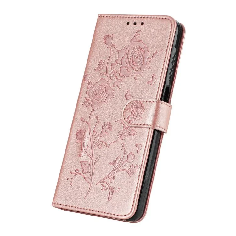 EDA008100804A_4.webp Rose Flower Embossing Pattern Leather Phone Case, For iPhone 17 Pro Max, For iPhone 17 Pro - Image 5