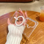 Large Hole Camera MagSafe Magnetic Clear Acrylic TPU Case, For Samsung Galaxy Z Fold7 5G, For Samsung Galaxy Z Flip7 5G