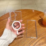 Large Hole Camera MagSafe Magnetic Clear Acrylic TPU Case, For Samsung Galaxy Z Fold7 5G, For Samsung Galaxy Z Flip7 5G - Image 2