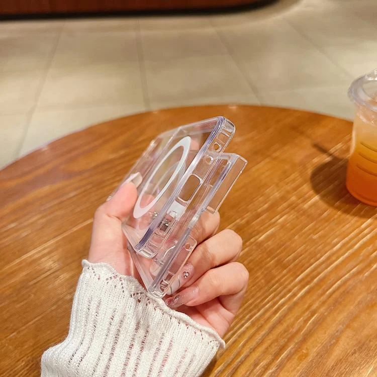 EDA008109302A_2.webp Large Hole Camera MagSafe Magnetic Clear Acrylic TPU Case, For Samsung Galaxy Z Fold7 5G, For Samsung Galaxy Z Flip7 5G - Image 3