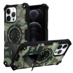 Camouflage Kickstand Rotating Shaft MagSafe Phone Case, For iPhone 12 / 12 Pro, For iPhone 12 Pro Max