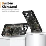 Camouflage Kickstand Rotating Shaft MagSafe Phone Case, For iPhone 12 / 12 Pro, For iPhone 12 Pro Max - Image 2