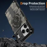Camouflage Kickstand Rotating Shaft MagSafe Phone Case, For iPhone 12 / 12 Pro, For iPhone 12 Pro Max - Image 5