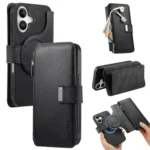 CaseNeo MagSafe RFID Anti-theft Zipper Wallet Retro Leather Phone Case, For iPhone 16, For iPhone 14