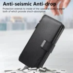 CaseNeo MagSafe RFID Anti-theft Zipper Wallet Retro Leather Phone Case, For iPhone 16, For iPhone 14 - Image 4