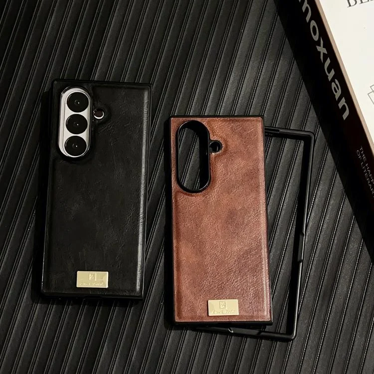 EDA008115002A_5.webp Crazy Horse Texture PU Phone Case, For Samsung Galaxy Z Fold7 5G, For Samsung Galaxy Z Flip7 5G - Image 6