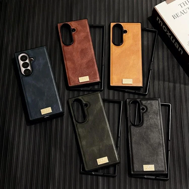 EDA008115002A_6.webp Crazy Horse Texture PU Phone Case, For Samsung Galaxy Z Fold7 5G, For Samsung Galaxy Z Flip7 5G - Image 7