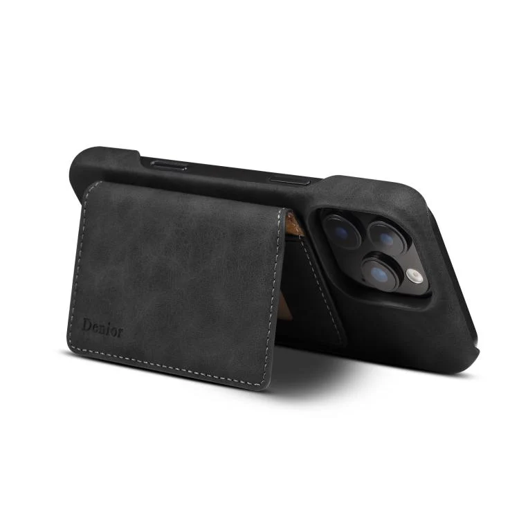 EDA008118214A_3.webp Denior D27 Retro Texture RFID MagSafe Photo Frame Card-slot Phone Case, For iPhone 16e, For iPhone 16 Pro Max, For iPhone 16 Pro, For iPhone 16 Plus, For iPhone 16, For iPhone 15 Pro Max - Image 4