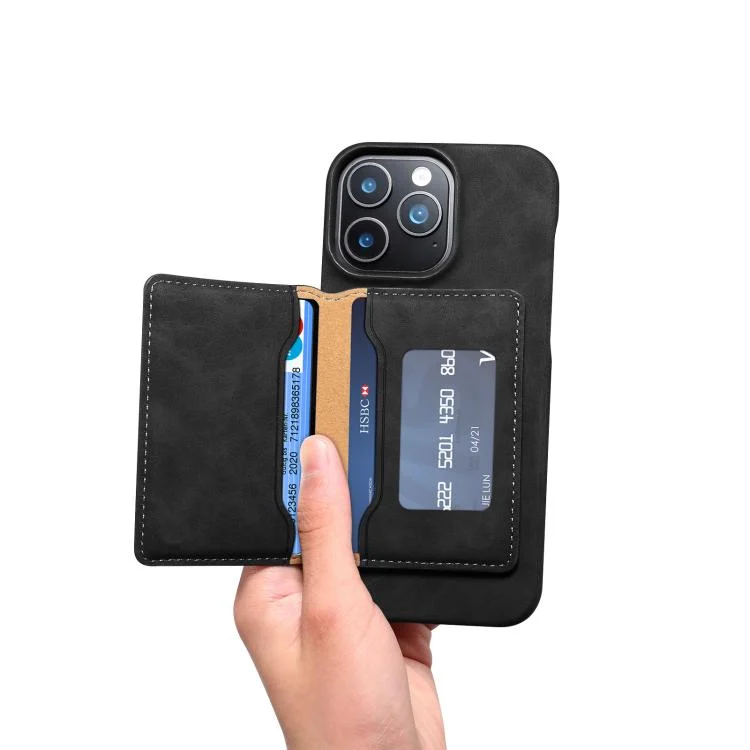EDA008118214A_5.webp Denior D27 Retro Texture RFID MagSafe Photo Frame Card-slot Phone Case, For iPhone 16e, For iPhone 16 Pro Max, For iPhone 16 Pro, For iPhone 16 Plus, For iPhone 16, For iPhone 15 Pro Max - Image 6