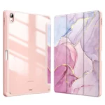 Marble Pattern Crystal Acrylic Smart Tablet Leather Case with Pen Slot, For Samsung Galaxy Tab S9 Ultra, For Samsung Galaxy Tab S8+ / S7+, For Samsung Galaxy Tab S8 / S7...