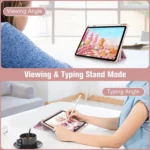 Marble Pattern Crystal Acrylic Smart Tablet Leather Case with Pen Slot, For Samsung Galaxy Tab S9 Ultra, For Samsung Galaxy Tab S8+ / S7+, For Samsung Galaxy Tab S8 / S7... - Image 7
