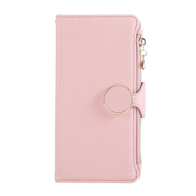 EDA008125025A_1.webp Round Buckle Zipper Wallet Leather Phone Case with Crossbody Strap, For iPhone X / XS, For iPhone XR, For iPhone XS Max, For iPhone 7 Plus / 8 Plus - Image 2