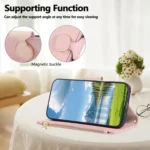 Round Buckle Zipper Wallet Leather Phone Case with Crossbody Strap, For iPhone X / XS, For iPhone XR, For iPhone XS Max, For iPhone 7 Plus / 8 Plus - Image 5