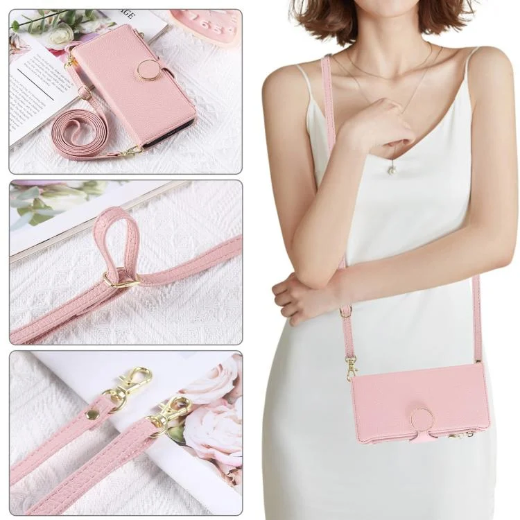 EDA008125025A_5.webp Round Buckle Zipper Wallet Leather Phone Case with Crossbody Strap, For iPhone X / XS, For iPhone XR, For iPhone XS Max, For iPhone 7 Plus / 8 Plus - Image 6