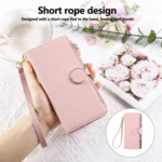 Round Buckle Zipper Wallet Leather Phone Case with Crossbody Strap, For iPhone X / XS, For iPhone XR, For iPhone XS Max, For iPhone 7 Plus / 8 Plus - Image 7