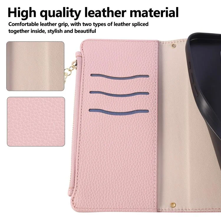 EDA008125025A_8.webp Round Buckle Zipper Wallet Leather Phone Case with Crossbody Strap, For iPhone X / XS, For iPhone XR, For iPhone XS Max, For iPhone 7 Plus / 8 Plus - Image 9