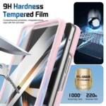 Film Integrated Lens Frame Bracket Phone Case with Wristband, For Samsung Galaxy Z Fold4 - Image 7