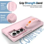 Film Integrated Lens Frame Bracket Phone Case with Wristband, For Samsung Galaxy Z Fold7, For Samsung Galaxy Z Fold6, For Samsung Galaxy Z Fold5 - Image 4