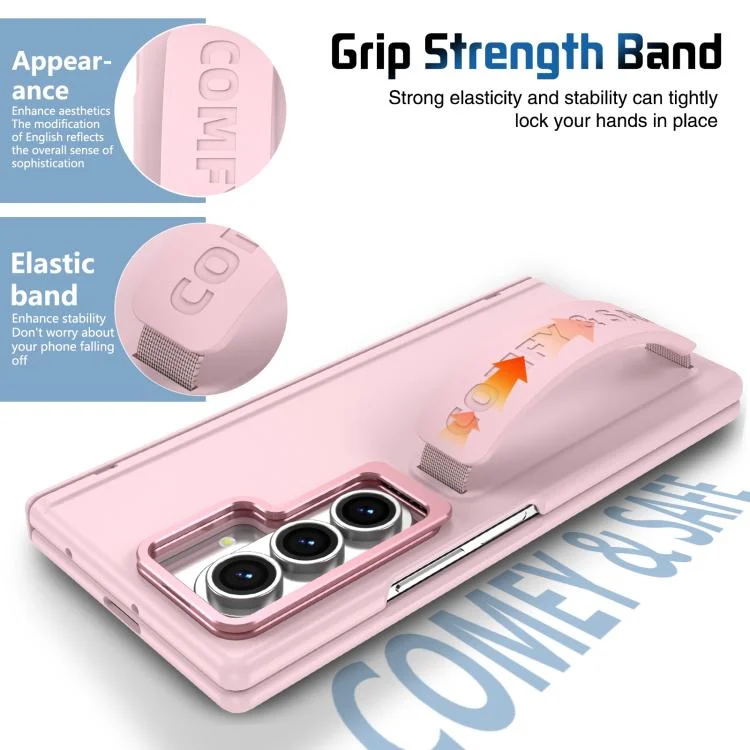 EDA008133604A_3.webp Film Integrated Lens Frame Bracket Phone Case with Wristband, For Samsung Galaxy Z Fold7, For Samsung Galaxy Z Fold6, For Samsung Galaxy Z Fold5 - Image 4