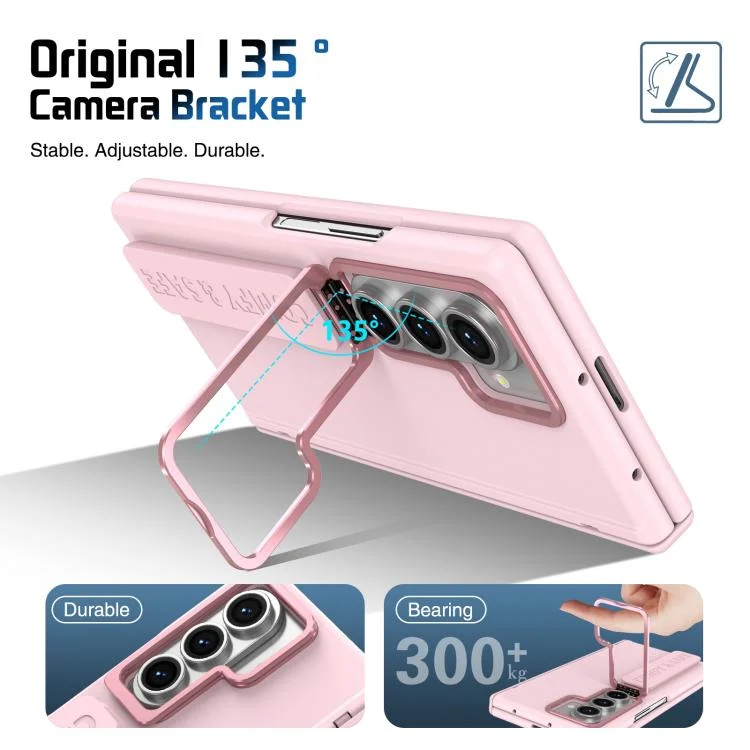 EDA008133604A_4.webp Film Integrated Lens Frame Bracket Phone Case with Wristband, For Samsung Galaxy Z Fold7, For Samsung Galaxy Z Fold6, For Samsung Galaxy Z Fold5 - Image 5