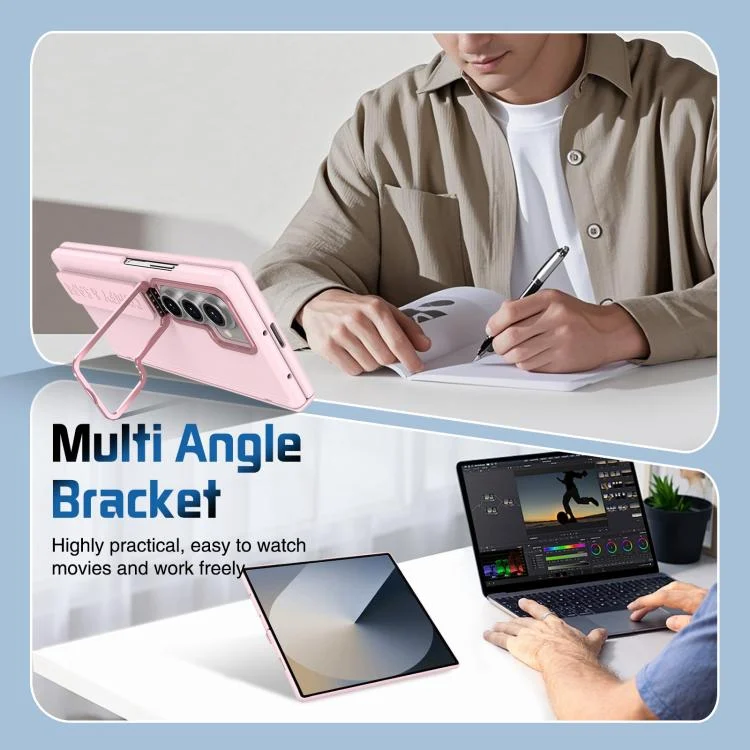 EDA008133604A_5.webp Film Integrated Lens Frame Bracket Phone Case with Wristband, For Samsung Galaxy Z Fold7, For Samsung Galaxy Z Fold6, For Samsung Galaxy Z Fold5 - Image 6