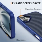 Carbon Fiber Texture Skin-feel Acrylic TPU Phone Case, For iPhone 16 Plus, For iPhone 16, For iPhone 15 Pro Max, For iPhone 15 Pro, For iPhone 15 Plus - Image 3