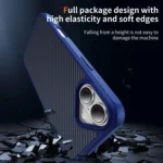 Carbon Fiber Texture Skin-feel Acrylic TPU Phone Case, For iPhone 16 Plus, For iPhone 16, For iPhone 15 Pro Max, For iPhone 15 Pro, For iPhone 15 Plus - Image 5